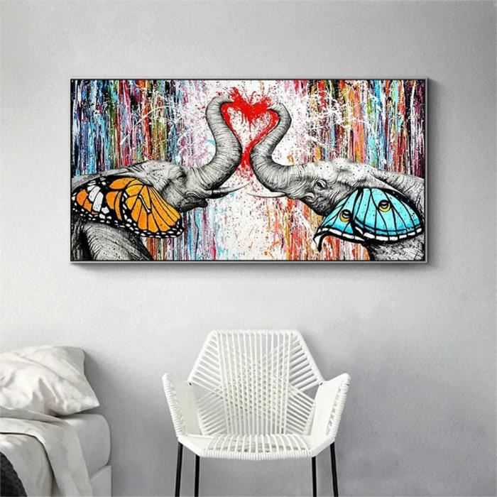 Diamond Painting Elephant 40x50 Cm - Tableau à Strass Grand Format, Adulte, Loisir Créatif (Phalaenopsis) - 9
