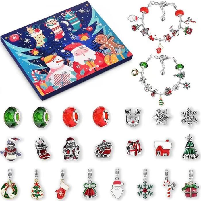 Lot De 20 Bracelets De Noël Pour Enfants - 4 Styles (Père Noël, Renne, Bonhomme De Neige, Ours) | Cadeau Festif