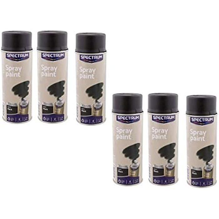 Peinture Spray Aérosol - Spectrum - Lot de 6 Bombes