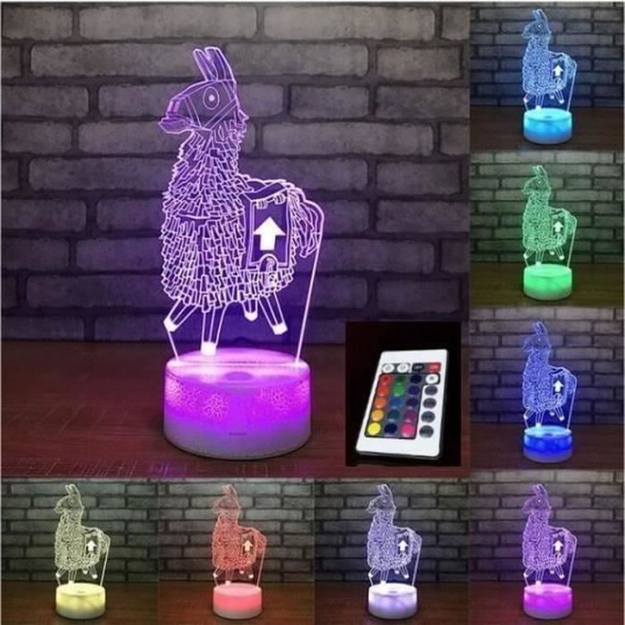 Fortnite Game Veilleuse Cadeau D Anniversaire Lampe De Table 3d Led E Cdiscount Maison