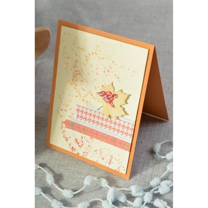 Carte De Voeux Fait Main En Carton Originale Design Scrapbooking Petit Cadeau Cdiscount Maison