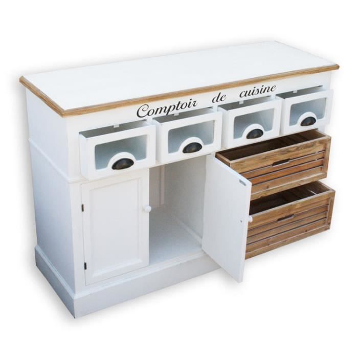 Buffet De Cuisine Look Vintage Achat Vente Finition Plinthe