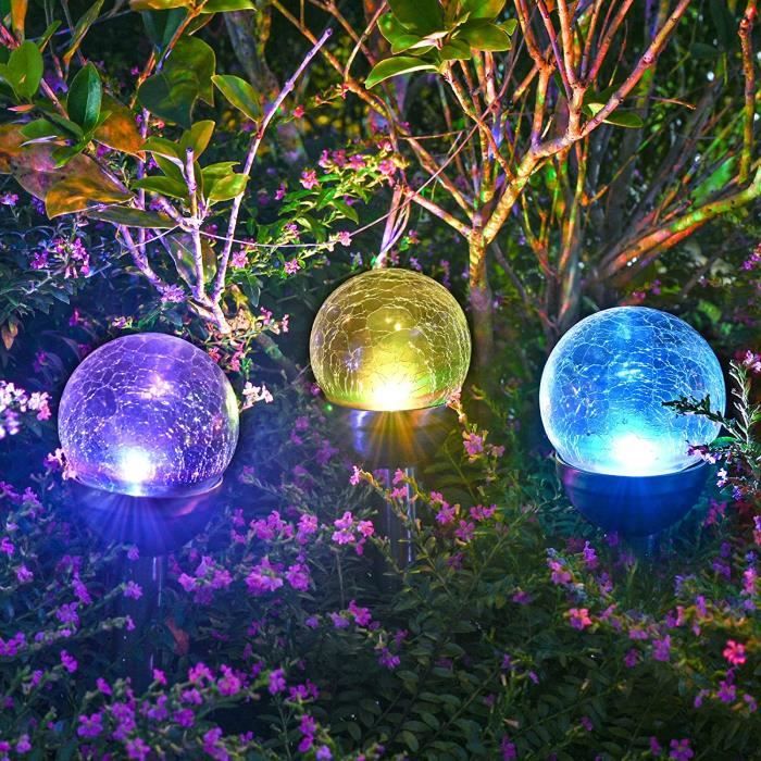 Lot De 2 Ampoules Solaires Rondes 8,5 Cm | LED Blanche | Pour Remplacement Lanterne Solaire