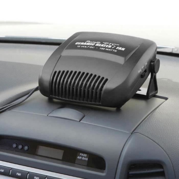 Chauffage De Dégivrage Voiture 12V 150W - Portable, Violet - Désembue Pare-brise, Air Froid/chaud