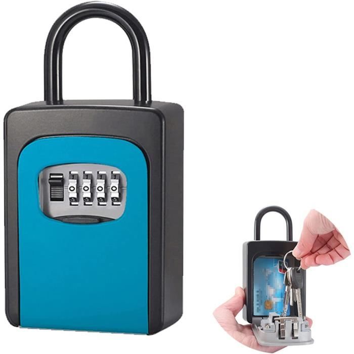Mini coffre à clés mural avec code à 4 chiffres