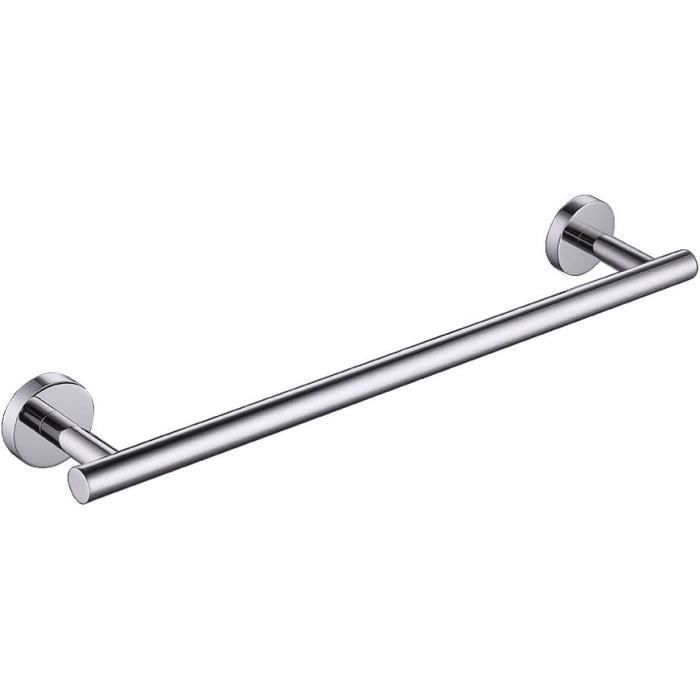 2 Porte Torchon Cuisine Acier Inoxydable - Rail Suspension Sans Percage, Argent 23cm + 36cm