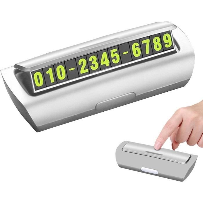 Temporary Phone Number Parking Card for Car Dashboard Car Temporary
