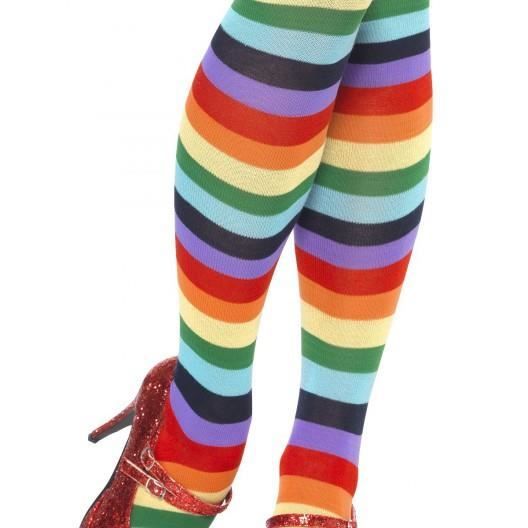 Chaussettes de clown Rouge//blanc /à rayures Lingerie accessoire pour Circus D/éguisement Lingerie