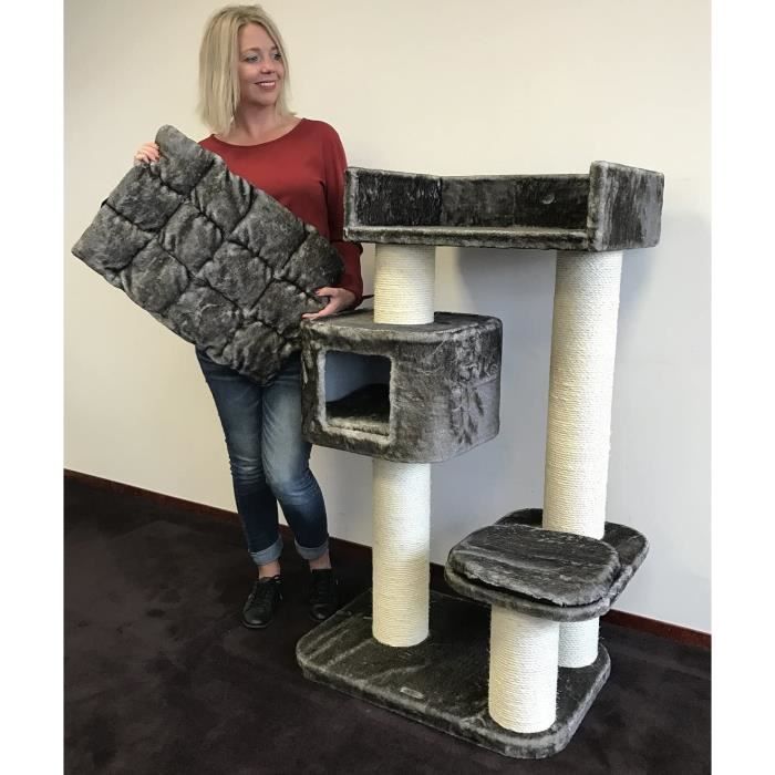Arbre A Chat Geant Grand Chat Xxl Devon Rex Taupe Gris 30kg Pour Gros Chats Produit De Qualite Rhrquality40 Cdiscount Animalerie
