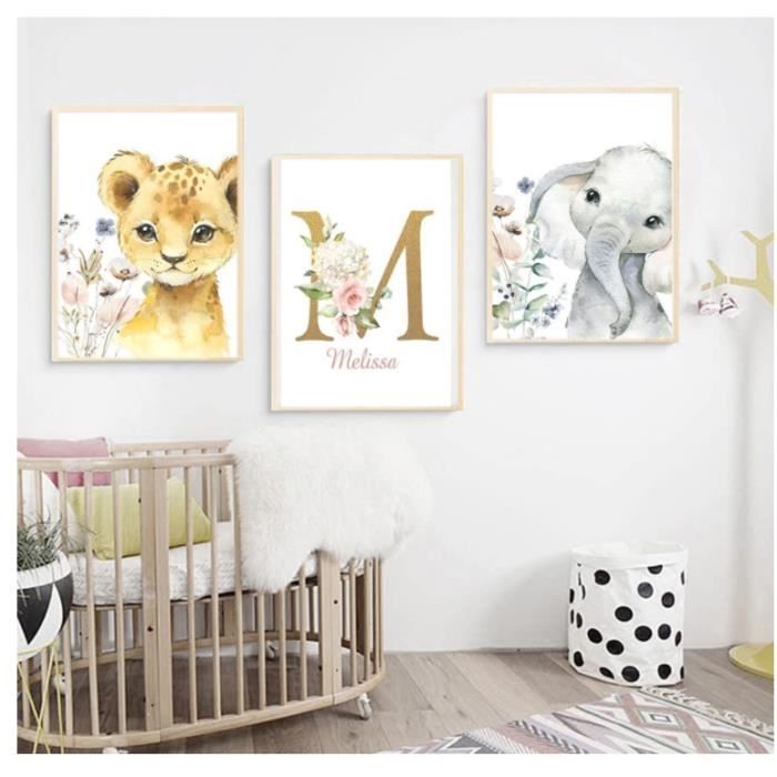 3 posters décoratifs pour enfants posters sur mesure bebe girl garcon