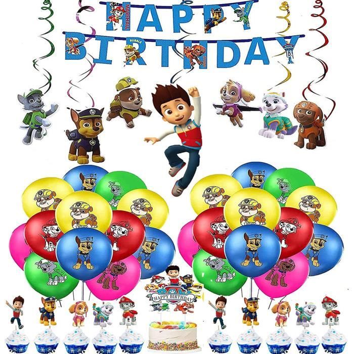 Fetes Occasions Speciales Maison Guirlandes Bannieres Paw Patrol Joyeux Anniversaire Suspendu Tourbillon Banniere Fete Decoration Partyware