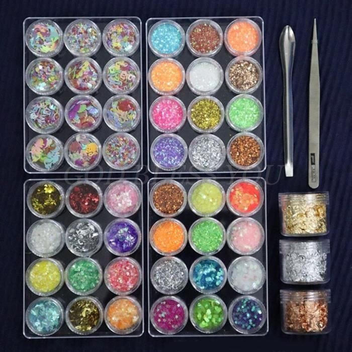 Lot de 4 moules en résine pour briquet avec paillettes décoratives