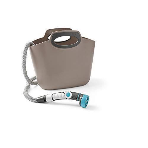 Aquapop Tuyau Extensible Pour Jardin 30m GF Garden - Kit Prêt à L'Emploi Avec Sac Et Lance 8 Jets Fuchsia