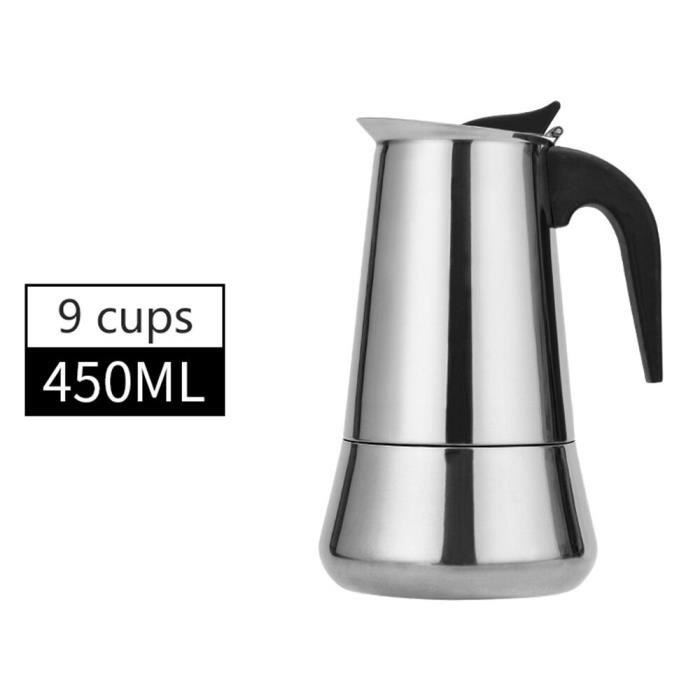 Machine À Café, Moka Cafetière Électrique, Mousseur À Lait, Avec Mousseur À Lait, Machine À