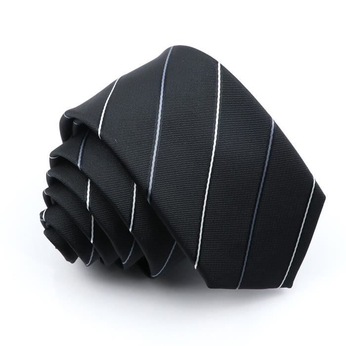 RluoX Lot de 2 cravates pré nouées pour homme Couleur unie