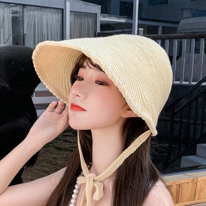 casquette en paille pour femme