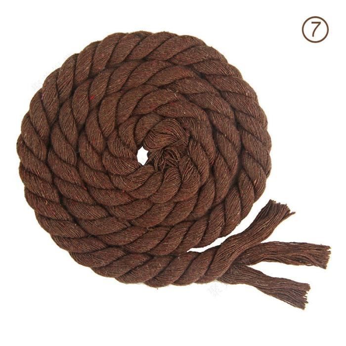 Corde En Coton Synthétique Blanc - 36 Mm De Diamètre, 5 M De Long - Décoration Jardin Ou Marine