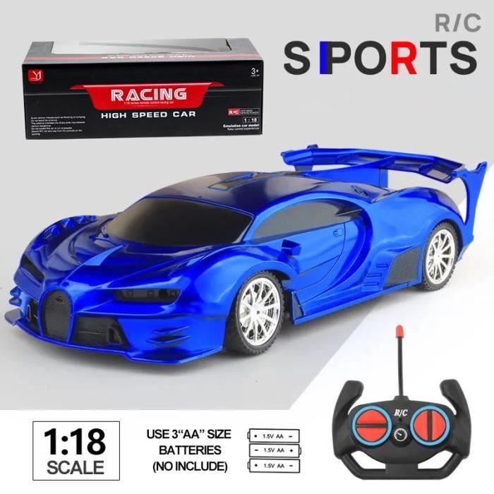 Voiture Télécommandée Pour Enfants - Modèle 1:18 Rouge - Jouet RC Avec Télécommande - Neuf En Boîte