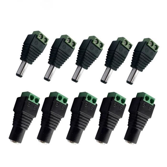 VTOL Lot 4 Connecteurs MPX 9+2 Mâle - Double Puissance - Pour Avions RC UAV - Prise Alimentation - Vert