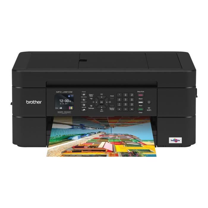 Imprimante multifonctions - Brother - MFC-J491DW - Jet d'encre - Couleur - Sans fil