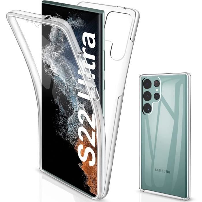 Coque Samsung Galaxy S22 Ultra 5G ,Protection intégrale Avant + arrière en  Rigide - Transparent - Cdiscount Téléphonie