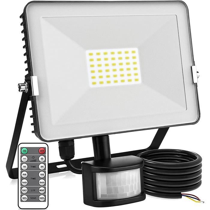 Projecteur LED avec détecteur de mouvement PIR, éclairage
