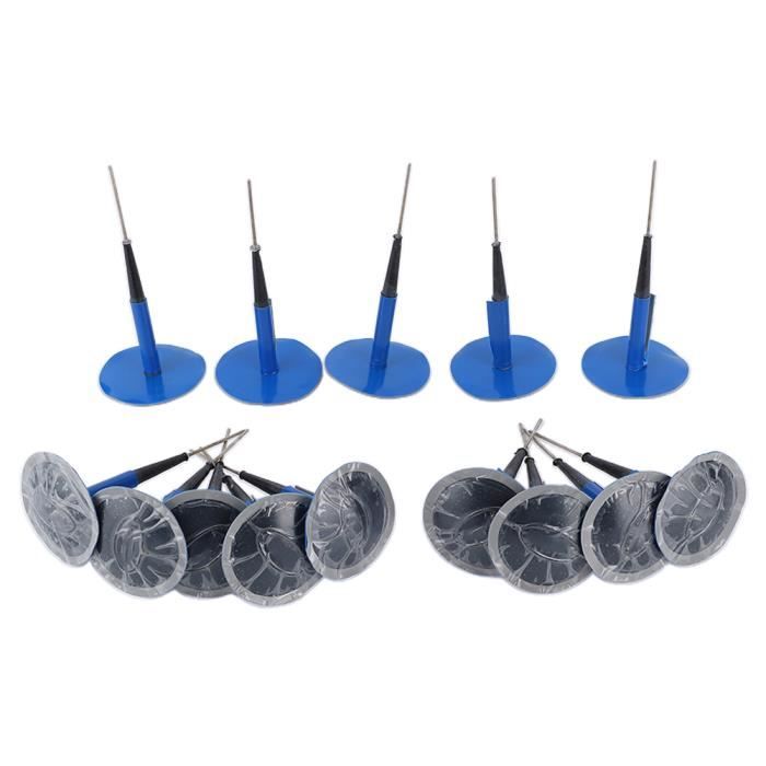Kit Réparation Crevaison Pneus Avec Bouchons Champignons - 24 Pièces + Outils, Pour Voiture, Moto, Vélo - 13