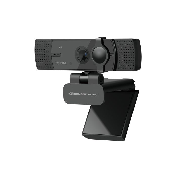 Conceptronic Webcam AMDIS08B 4K avec double microphone