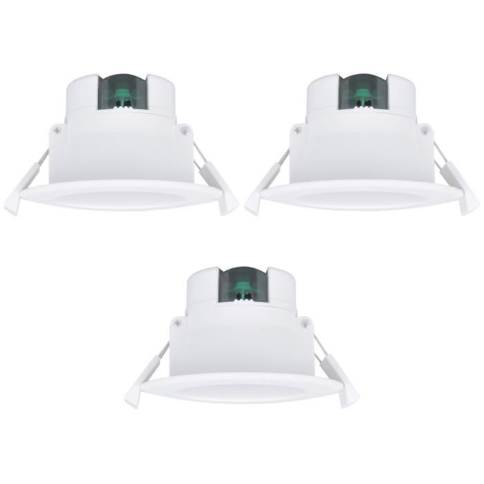 Lampes De Faux Plafond Avec Spot Led Extra Plat Interieur Encastrable Lumiere Plafond 8w Blanc Froid 5000k Ip44 Ac100 240v 3 Paquet