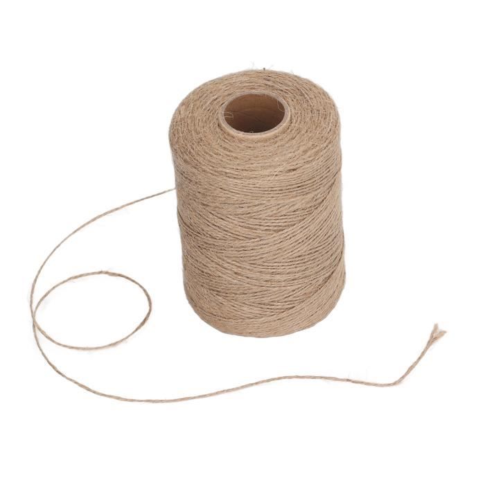 Corde Coton Naturel Blanc 6 Mm X 220 M – Pour Macramé, Arts, Animaux, Artisanat