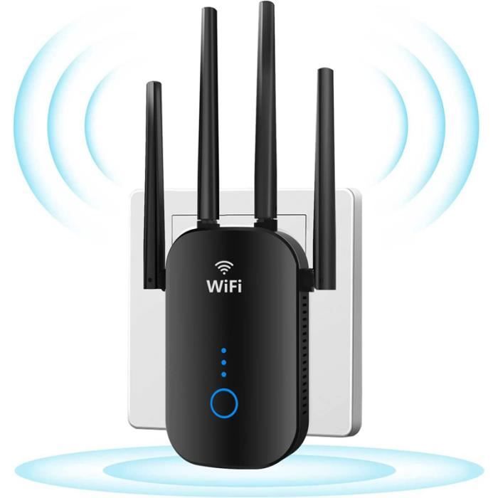 Répéteur WiFi Exterieur, 2025 Nouveau Amplificateur WiFi 1200Mbps Repeteur Wifi Puissant Sans Fil Double Bande 5ghz 24ghz Wifi Extender Compatible Avec Toutes Les Box Internet Ethernet Port 91671648 Répéteur WiFi Exterieur, 2025 Nouveau Amplificateur WiFi 1200Mbps Repeteur Wifi Puissant Sans Fil Double Bande 5ghz 24ghz Wifi Extender Compatible Avec Toutes Les Box Internet Ethernet Port 91671648