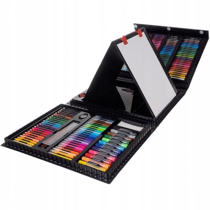 Mt Malatec 17239 | Set Da Disegno 208 Pezzi | Valigetta Con Pennarelli, Matite, Pastelli E Acquerelli | Per Bambini E Artisti | Rosa