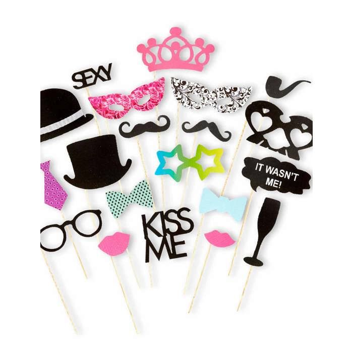 Accessoires Photobooth Wedding party (x20) Violet Cdiscount Maison