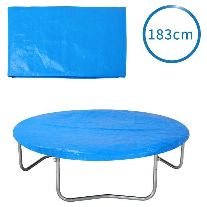 Housse Protection Solaire & Pluie Pour Trampoline 6 Pieds - DIFLAX, Résistante UV