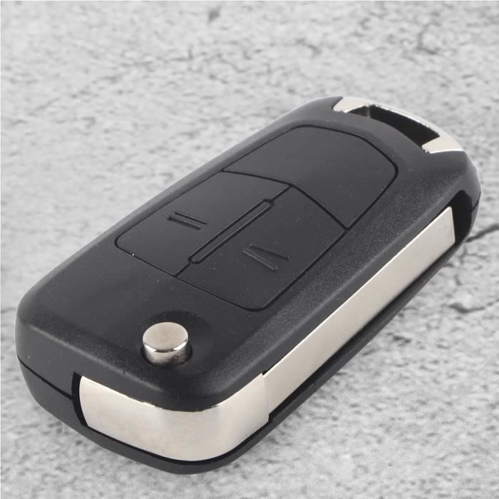 Mothinessto Étui porte-clés Coque de protection pour clé télécommande à 2 boutons, compatible avec , Opel, Corsa, auto