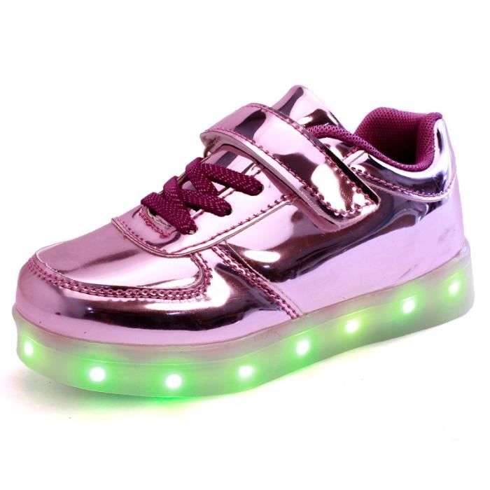 chaussure clignotant fille