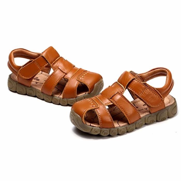 sandales cuir garcon
