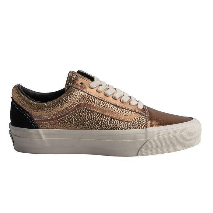 Baskets VANS Old Skool 36 LX Bronze Cuir Plat