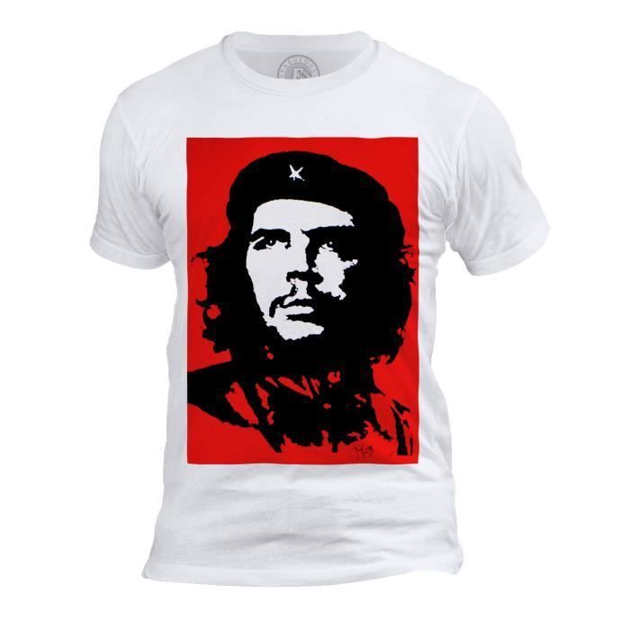 T-shirt Homme Col Rond Che Guevara Cuba Communisme Revolutionnaire  Personnage Historique Blanc - Cdiscount Prêt-à-Porter