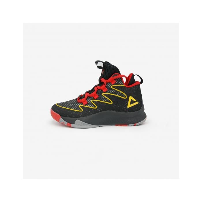 Chaussures de basketball enfant Lou Williams - noir/rouge/jaune - 33