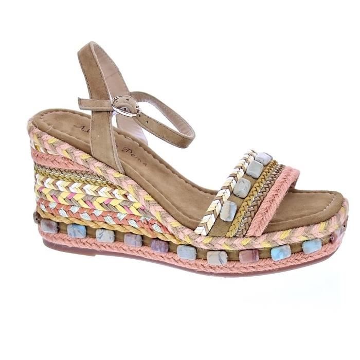 Sandales Femme Alma en Pena V22181 Bleu Confortables et elegantes