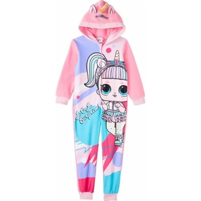 Pyjama Combinaison Polaire Enfants Poupée LOL Licorne 6 Tailles Du 3 ans au  8 ans