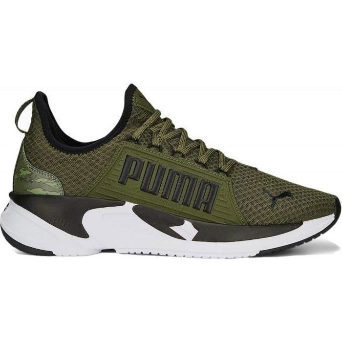 Puma Softride Premier Slip On Tiger Camo Chaussures pour Homme 378028-03 Vert