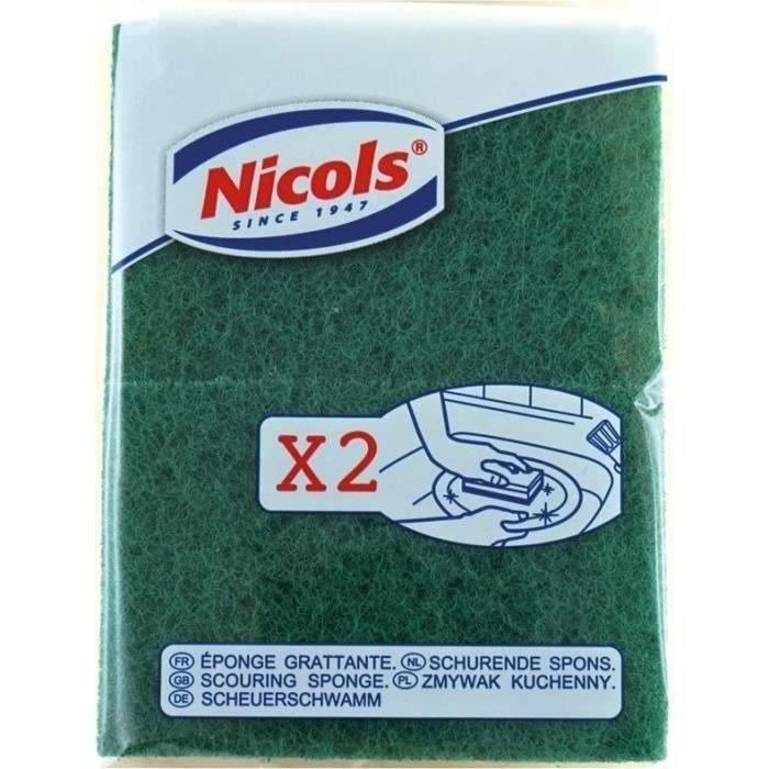 Eponge grattante verte éco - lot de 2