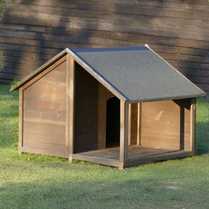 Niche Pour Chien Villa Avec Terrasse Xl En Bois Ep