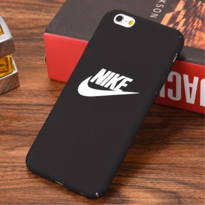 Nike Coque iPhone 6-6s - Noir Logo - Cdiscount Téléphonie