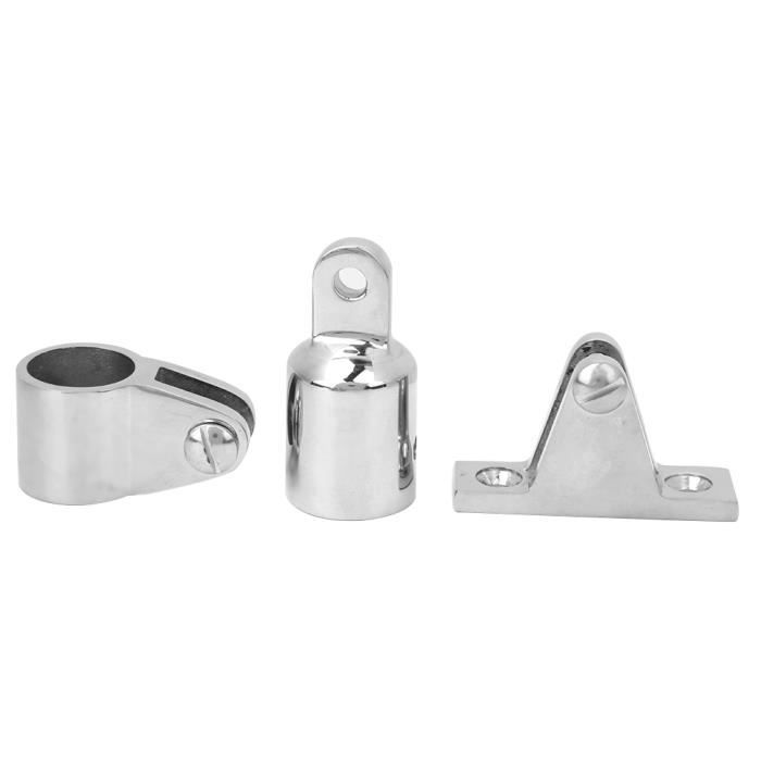 Lot De 2 Capuchons D'Extrémité Bimini En Acier Inoxydable 316 – Pour Tubes De 30 Mm – Finition Polie Miroir – Connexion Sécurisée