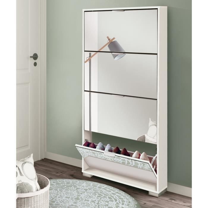 Top 48+ imagen meuble chaussure miroir conforama fr.thptnganamst.edu.vn