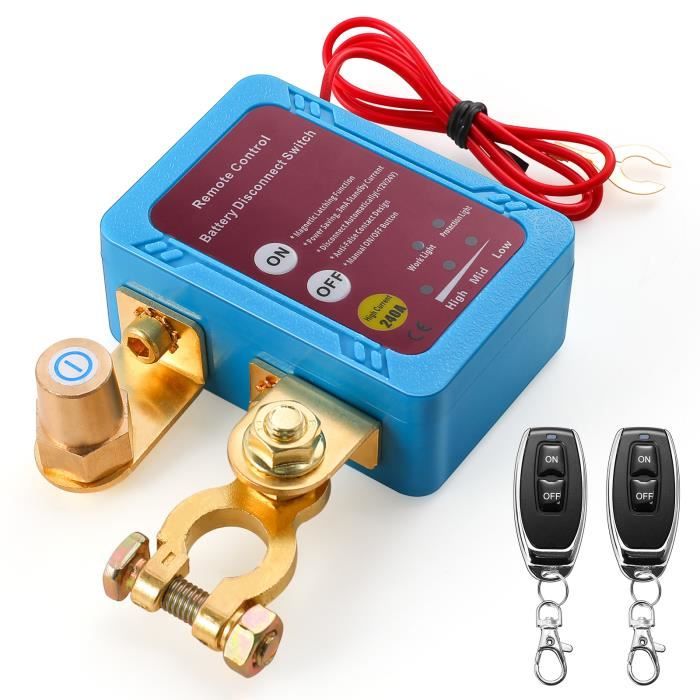 Lot De 2 Clés De Sectionnement Pour Batterie Auto - Interrupteur Isolant Rouge - Sécurité électrique