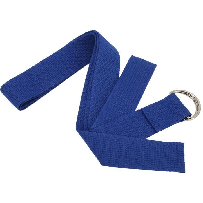 Sangle De Yoga BODYMATE 250cm - 100% Coton Avec Anneaux Métal - Pour Débutants Et Pros
